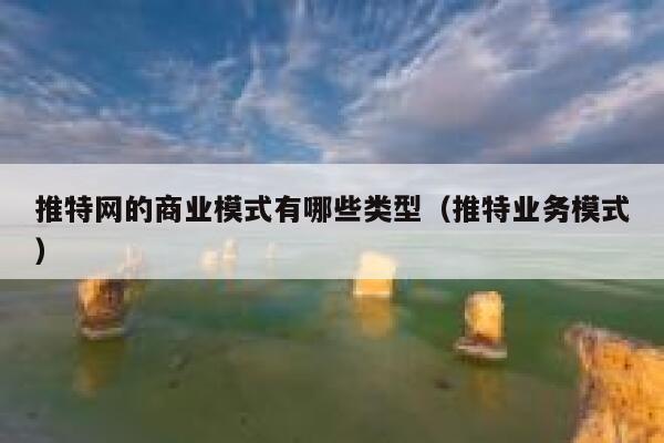推特网的商业模式有哪些类型（推特业务模式） 第1张