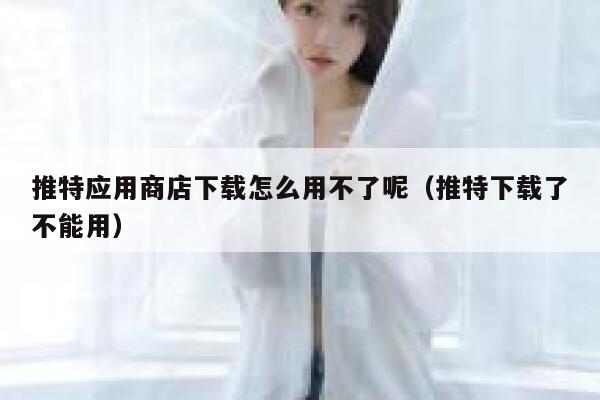 推特应用商店下载怎么用不了呢（推特下载了不能用） 第1张