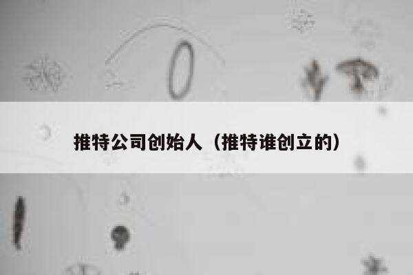 推特公司创始人(推特谁创立的) 第1张 推特公司创始人(推特谁创立的) 第1张