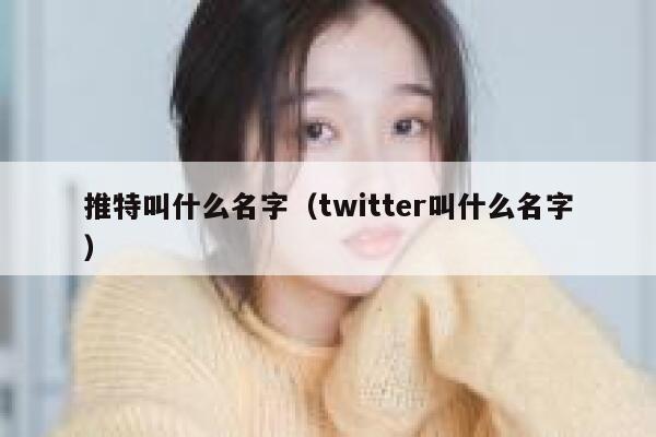 推特叫什么名字(twitter叫什么名字) 第1张 推特叫什么名字(twitter叫什么名字) 第1张