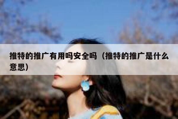 推特的推广有用吗安全吗（推特的推广是什么意思） 第1张