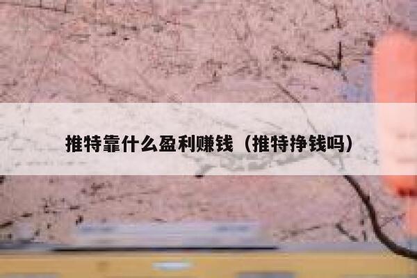 推特靠什么盈利赚钱(推特挣钱吗) 第1张 推特靠什么盈利赚钱(推特挣钱吗) 第1张