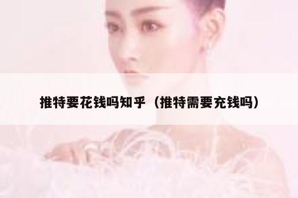 推特要花钱吗知乎（推特需要充钱吗） 第1张