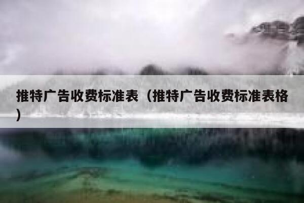 推特广告收费标准表（推特广告收费标准表格） 第1张