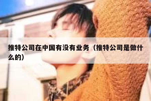 推特公司在中国有没有业务（推特公司是做什么的） 第1张