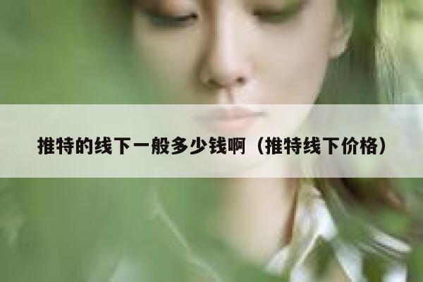 推特的线下一般多少钱啊（推特线下价格） 第1张