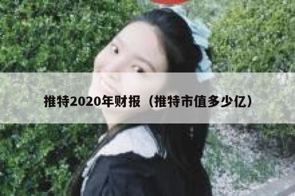 推特2020年财报(推特市值多少亿) 第1张 推特2020年财报(推特市值多少亿) 第1张
