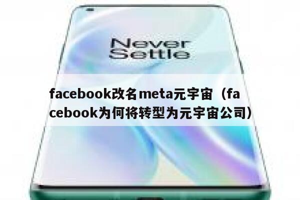 facebook改名meta元宇宙(facebook为何将转型为元宇宙公司) 第1张 facebook改名meta元宇宙(facebook为何将转型为元宇宙公司) 第1张