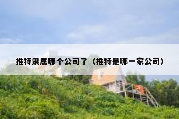 推特隶属哪个公司了(推特是哪一家公司) 第1张 推特隶属哪个公司了(推特是哪一家公司) 第1张