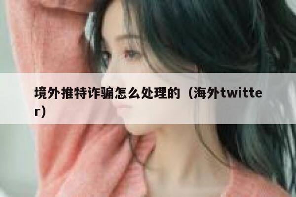 境外推特诈骗怎么处理的(海外twitter) 第1张 境外推特诈骗怎么处理的(海外twitter) 第1张