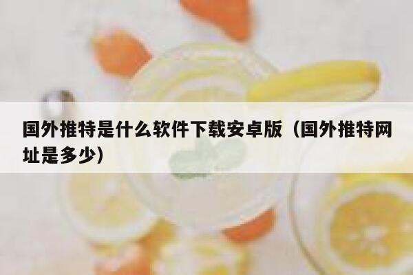 国外推特是什么软件下载安卓版(国外推特网址是多少) 第1张 国外推特是什么软件下载安卓版(国外推特网址是多少) 第1张
