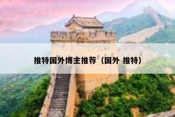 推特国外博主推荐（国外 推特） 第1张