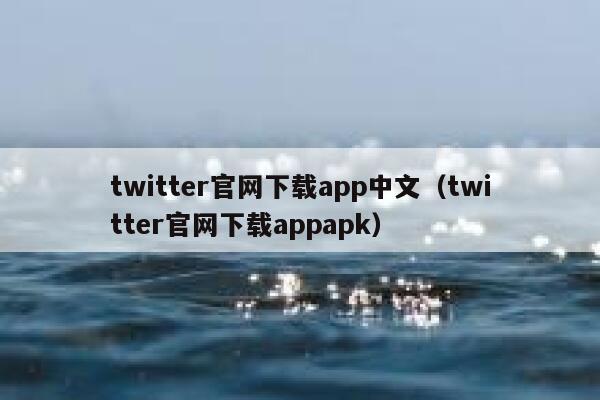 twitter官网下载app中文（twitter官网下载appapk） 第1张