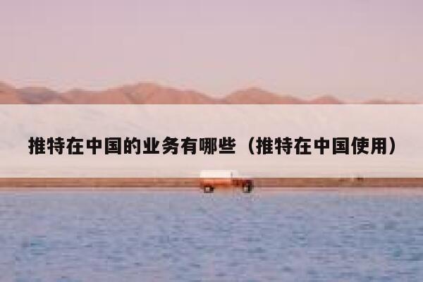 推特在中国的业务有哪些(推特在中国使用) 第1张 推特在中国的业务有哪些(推特在中国使用) 第1张