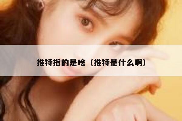 推特指的是啥(推特是什么啊) 第1张 推特指的是啥(推特是什么啊) 第1张