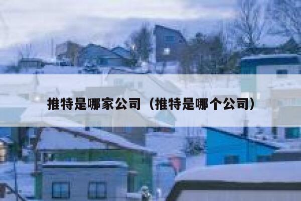 推特是哪家公司(推特是哪个公司) 第1张 推特是哪家公司(推特是哪个公司) 第1张