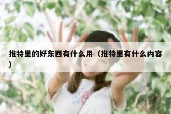 推特里的好东西有什么用(推特里有什么内容) 第1张 推特里的好东西有什么用(推特里有什么内容) 第1张