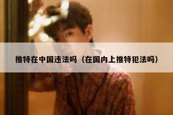 推特在中国违法吗（在国内上推特犯法吗） 第1张