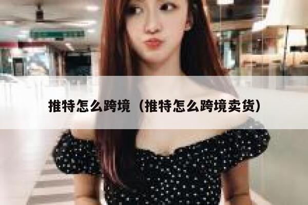 推特怎么跨境（推特怎么跨境卖货） 第1张