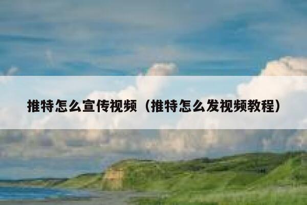 推特怎么宣传视频（推特怎么发视频教程） 第1张
