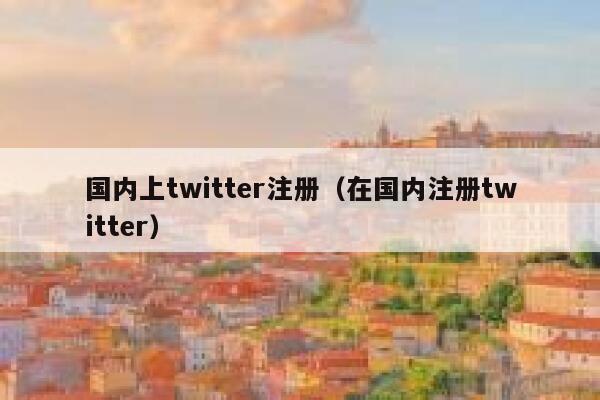 国内上twitter注册（在国内注册twitter） 第1张