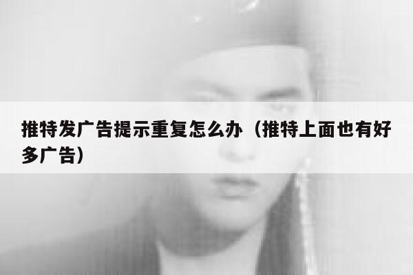 推特发广告提示重复怎么办(推特上面也有好多广告) 第1张 推特发广告提示重复怎么办(推特上面也有好多广告) 第1张