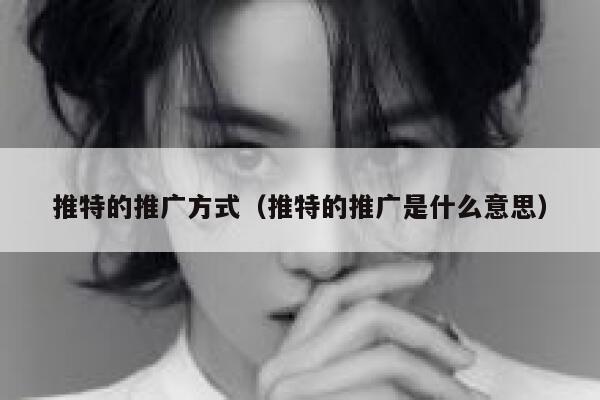 推特的推广方式(推特的推广是什么意思) 第1张 推特的推广方式(推特的推广是什么意思) 第1张