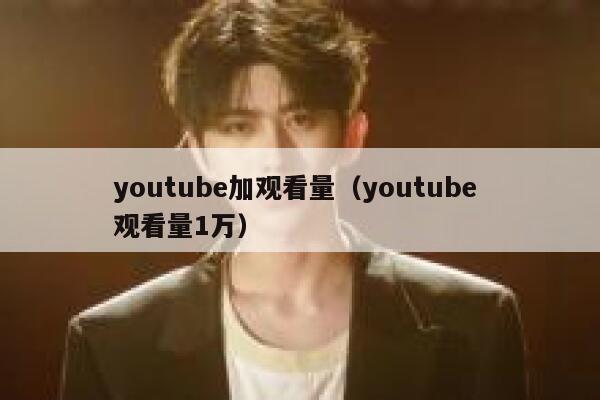 youtube加观看量(youtube 观看量1万) 第1张 youtube加观看量(youtube 观看量1万) 第1张