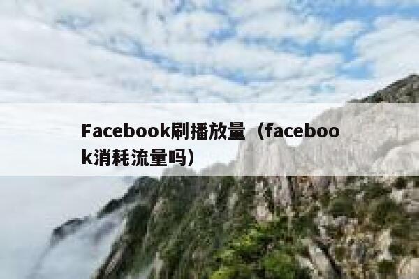 Facebook刷播放量(facebook消耗流量吗) 第1张 Facebook刷播放量(facebook消耗流量吗) 第1张