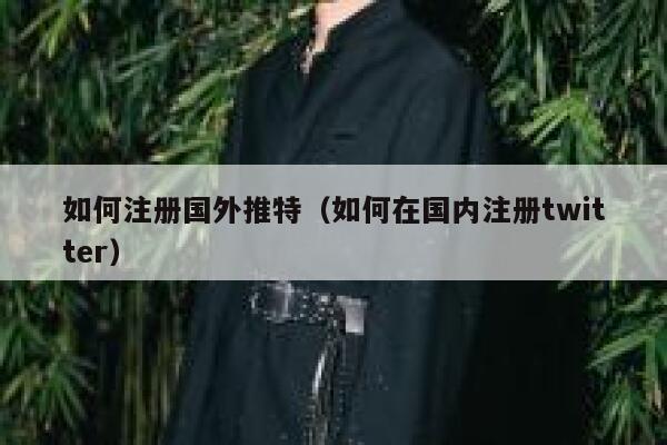 如何注册国外推特(如何在国内注册twitter) 第1张 如何注册国外推特(如何在国内注册twitter) 第1张