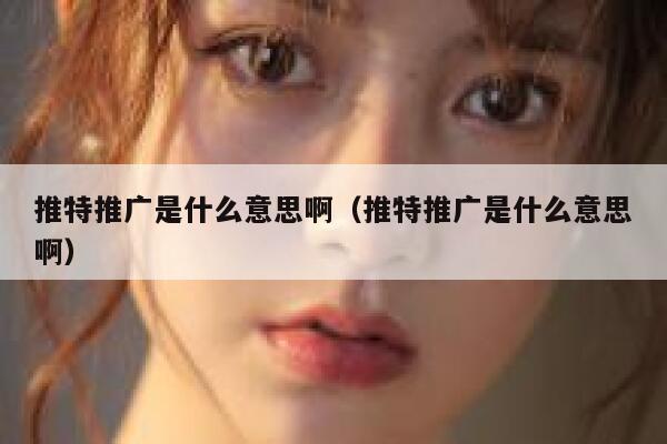 推特推广是什么意思啊（推特推广是什么意思啊） 第1张