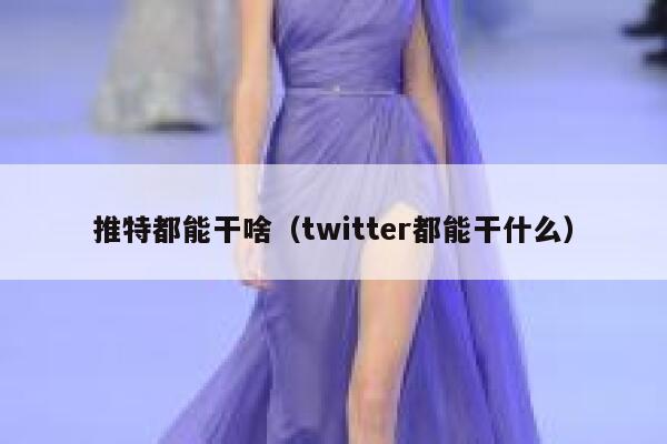 推特都能干啥(twitter都能干什么) 第1张 推特都能干啥(twitter都能干什么) 第1张