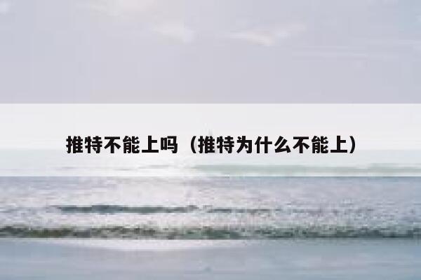 推特不能上吗(推特为什么不能上) 第1张 推特不能上吗(推特为什么不能上) 第1张
