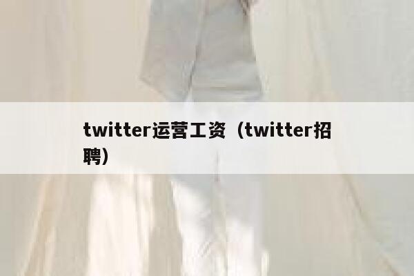 twitter运营工资（twitter招聘） 第1张