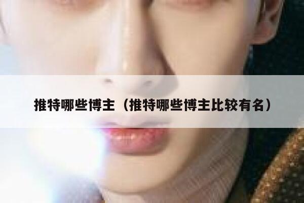 推特哪些博主（推特哪些博主比较有名） 第1张
