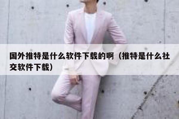 国外推特是什么软件下载的啊（推特是什么社交软件下载） 第1张