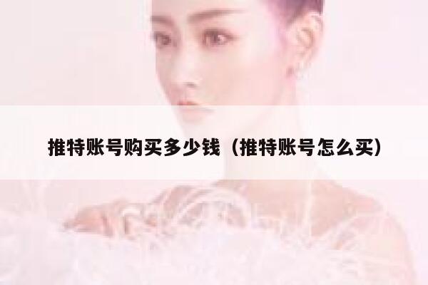 推特账号购买多少钱（推特账号怎么买） 第1张
