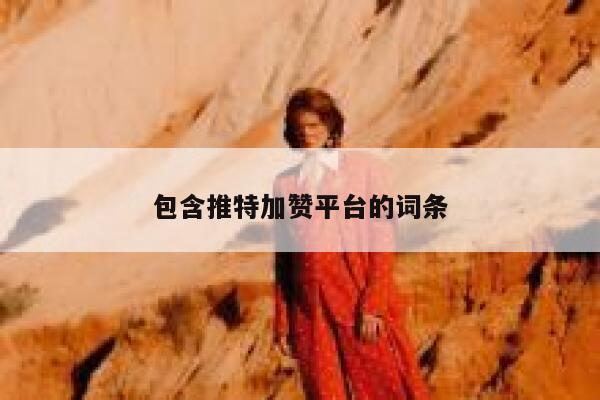 包含推特加赞平台的词条 第1张