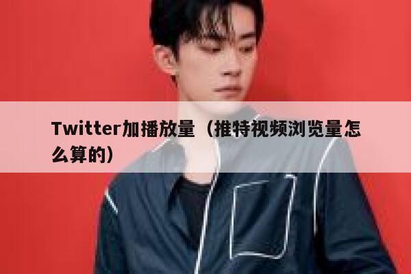 Twitter加播放量（推特视频浏览量怎么算的） 第1张
