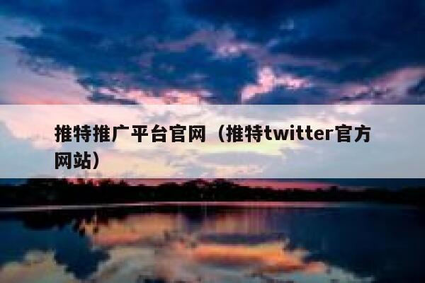 推特推广平台官网（推特twitter官方网站） 第1张