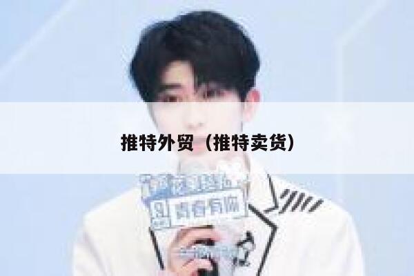 推特外贸(推特卖货) 第1张 推特外贸(推特卖货) 第1张