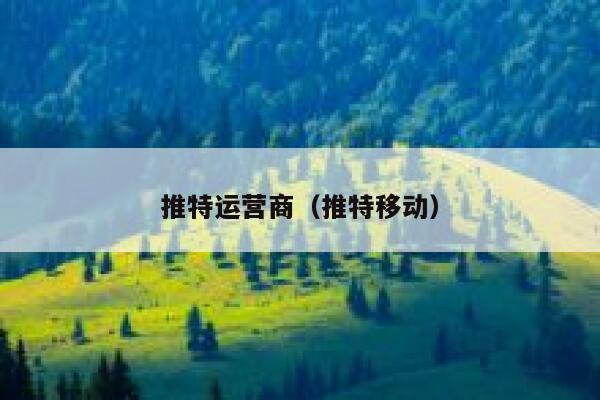 推特运营商(推特移动) 第1张 推特运营商(推特移动) 第1张