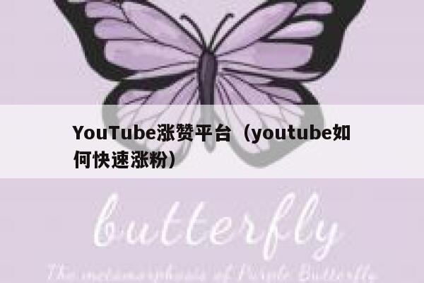 YouTube涨赞平台(youtube如何快速涨粉) 第1张 YouTube涨赞平台(youtube如何快速涨粉) 第1张