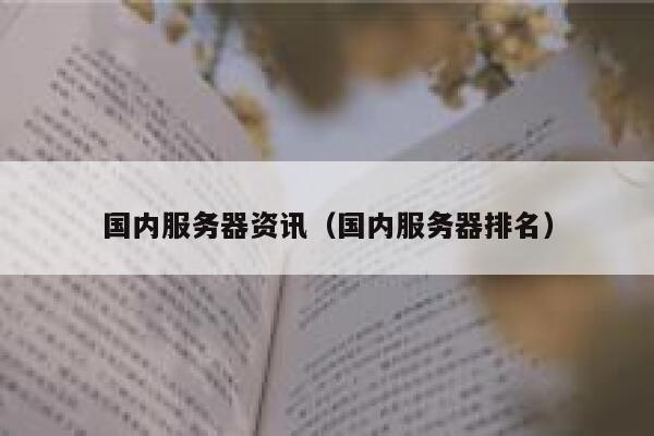 国内服务器资讯(国内服务器排名) 第1张 国内服务器资讯(国内服务器排名) 第1张