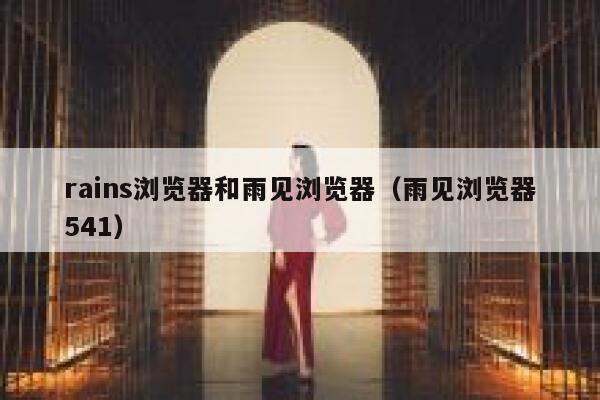 rains浏览器和雨见浏览器（雨见浏览器541） 第1张