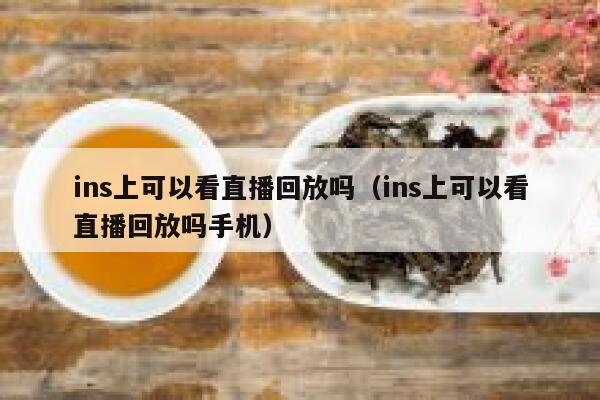 ins上可以看直播回放吗(ins上可以看直播回放吗手机) 第1张 ins上可以看直播回放吗(ins上可以看直播回放吗手机) 第1张