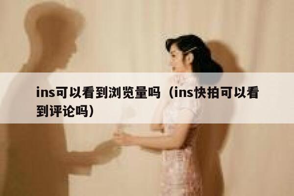 ins可以看到浏览量吗(ins快拍可以看到评论吗) 第1张 ins可以看到浏览量吗(ins快拍可以看到评论吗) 第1张