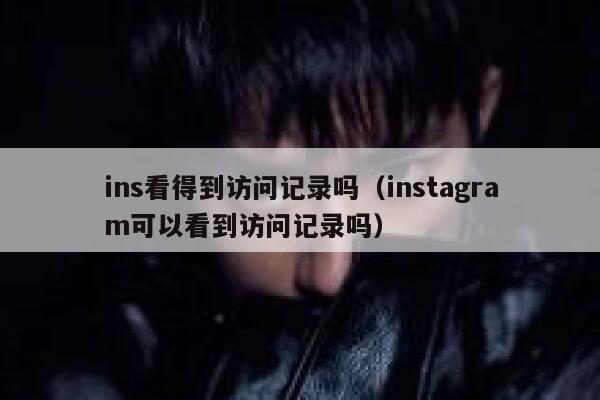 ins看得到访问记录吗（instagram可以看到访问记录吗） 第1张