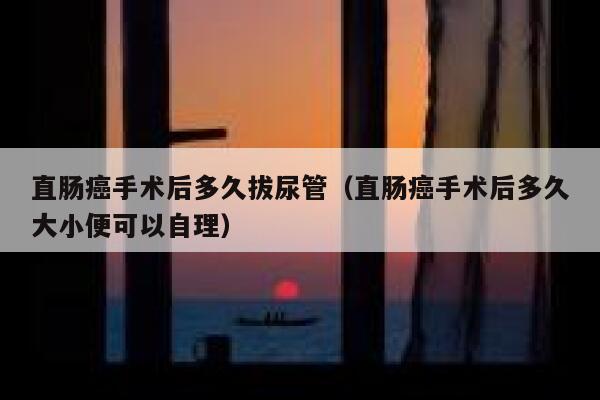 直肠癌手术后多久拔尿管(直肠癌手术后多久大小便可以自理) 第1张 直肠癌手术后多久拔尿管(直肠癌手术后多久大小便可以自理) 第1张