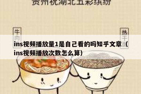ins视频播放量1是自己看的吗知乎文章（ins视频播放次数怎么算） 第1张